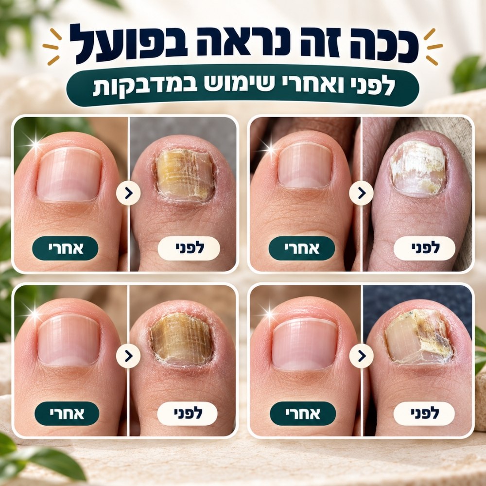 דוגמאות של ציפורניים במצבים שונים