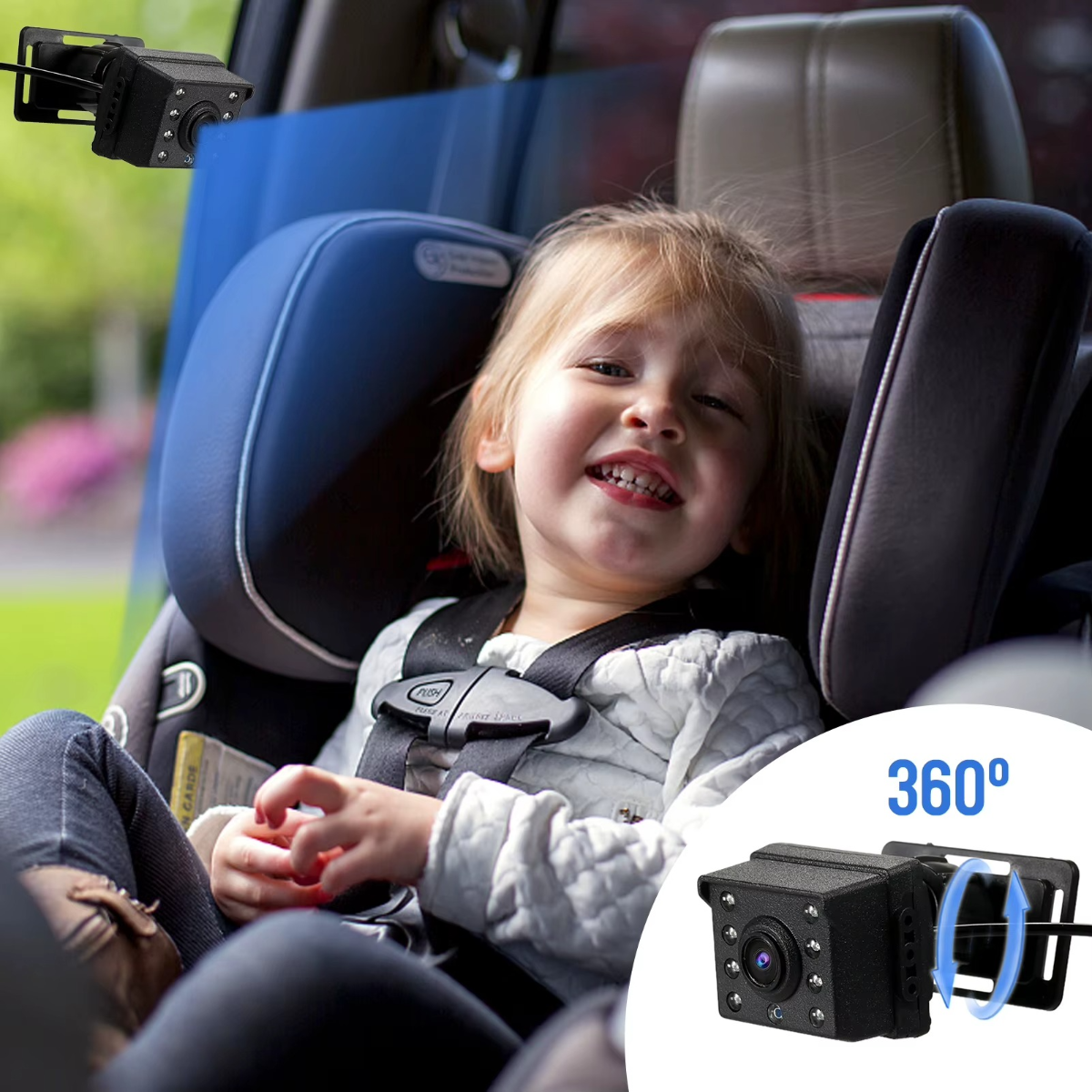 מצלמת מוניטור SafeWatch לילדים לרכב